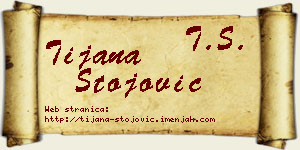 Tijana Stojović vizit kartica